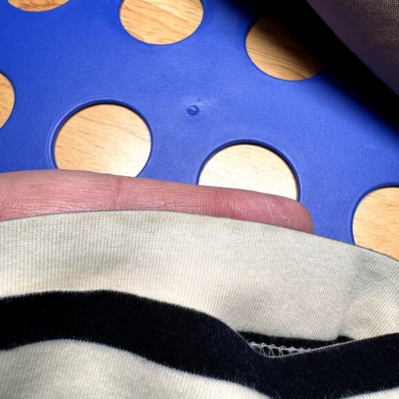 J. Crew Womens Crop Trench Coat Size 2 Tan Blue Nautical Preppy Jacket Stripes - Picture 12 of 16